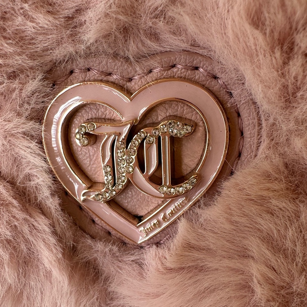 Juicy Couture Pink Heart-Shaped Fur Bag - Picture 4 of 7